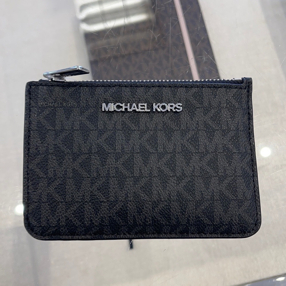 Michael Kors Jet Set Travel Small Leather Top Zip Coin Pouch With ID - Picture 7 of 16